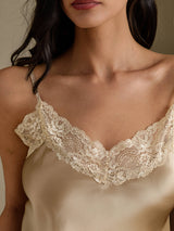 [Samppanja] SilkSilky-FI Spaghetti Strap V Neck Yöpaita 004
