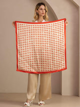 [Beige Kirsikka] SilkSilky-FI Scarf 003