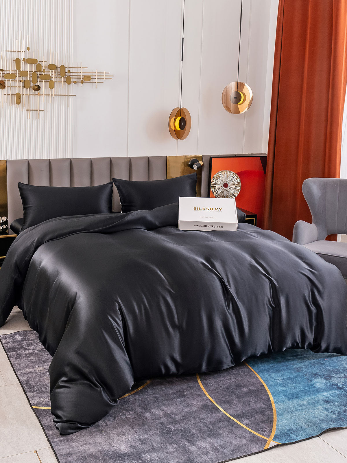 [Musta] SilkSilky-FI 19Momme Bedding Set 001