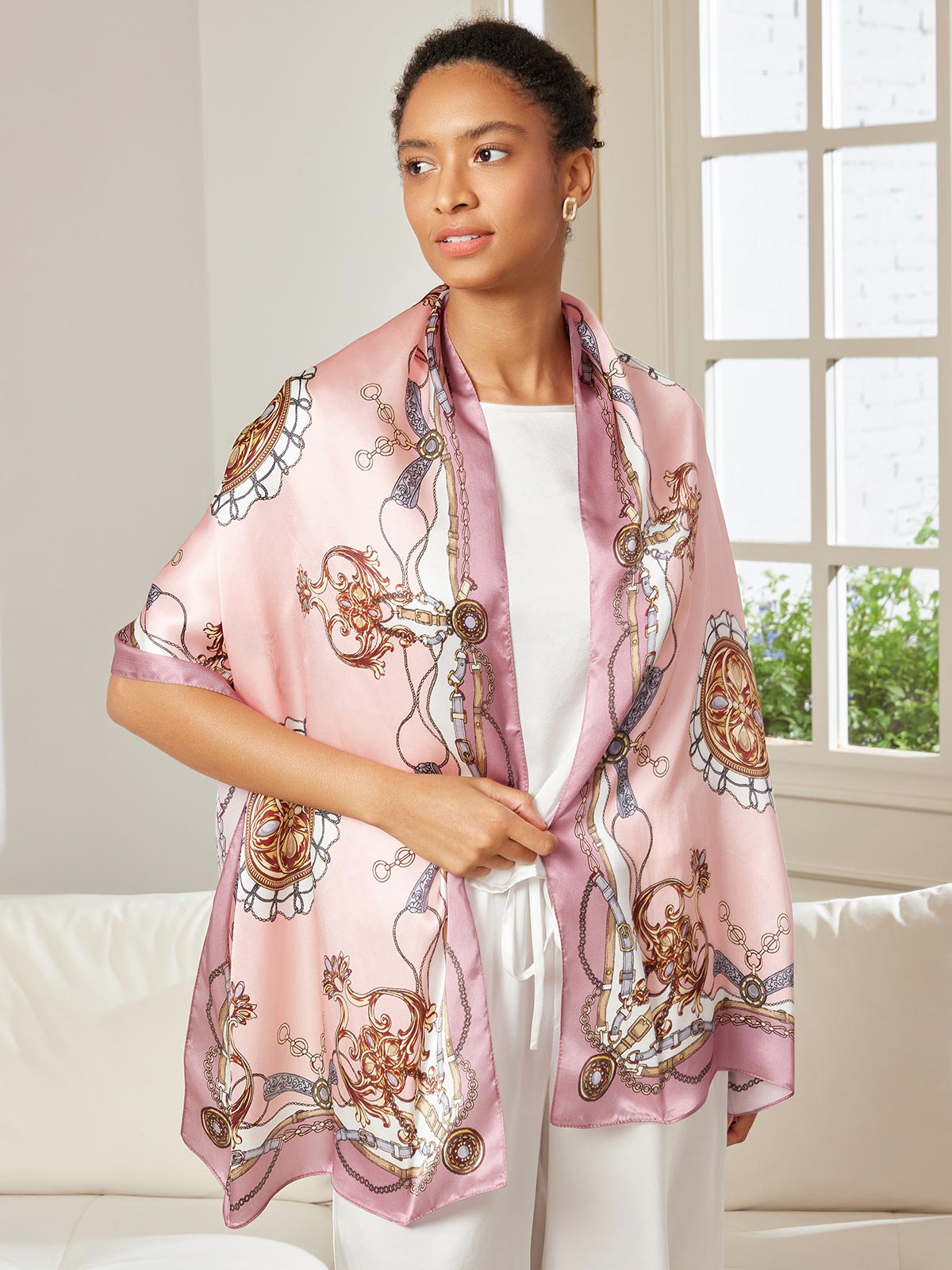 [P019] SilkSilky-FI Pure Silk Scarf 002