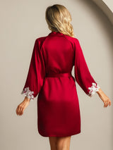 [Viini] SilkSilky-FI 3/4 Sleeve Naisten Aamutakki 002