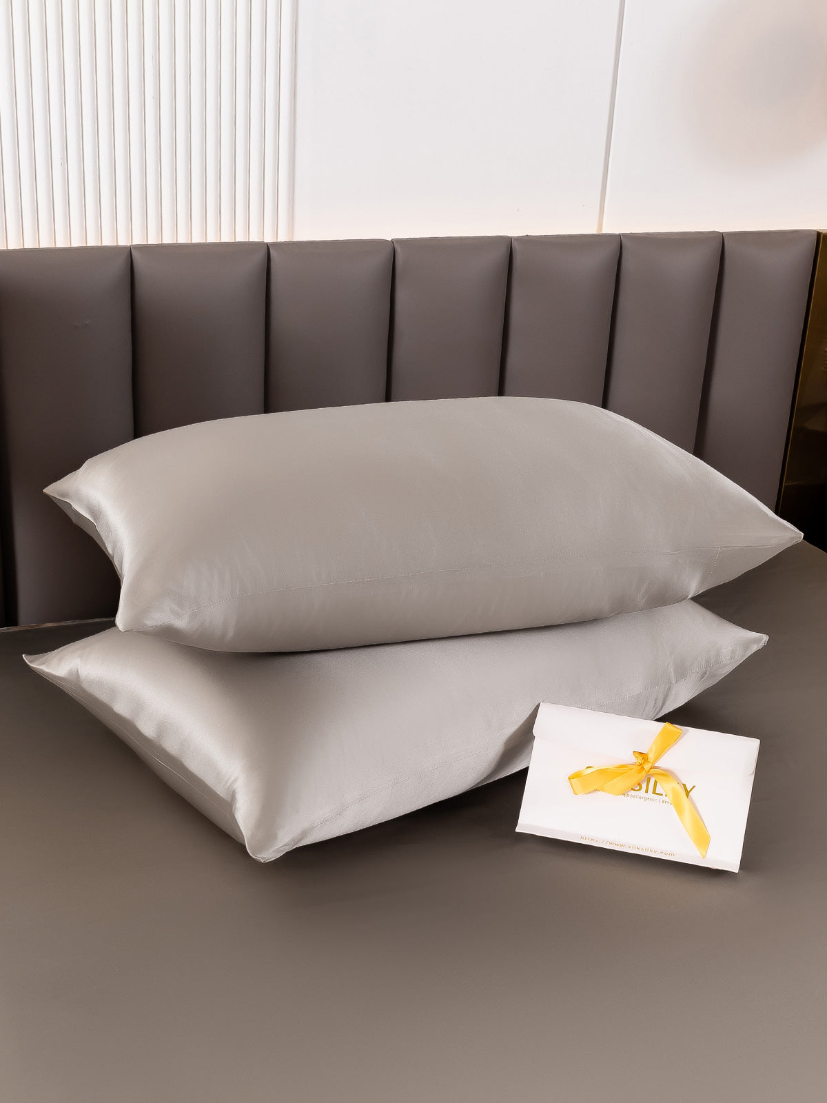 [Harmaa] SilkSilky-FI 22Momme Pillowcase 004