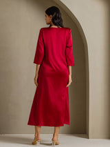 [Viini] SilkSilky-FI 3/4 Sleeve Round Neck Mekko 002