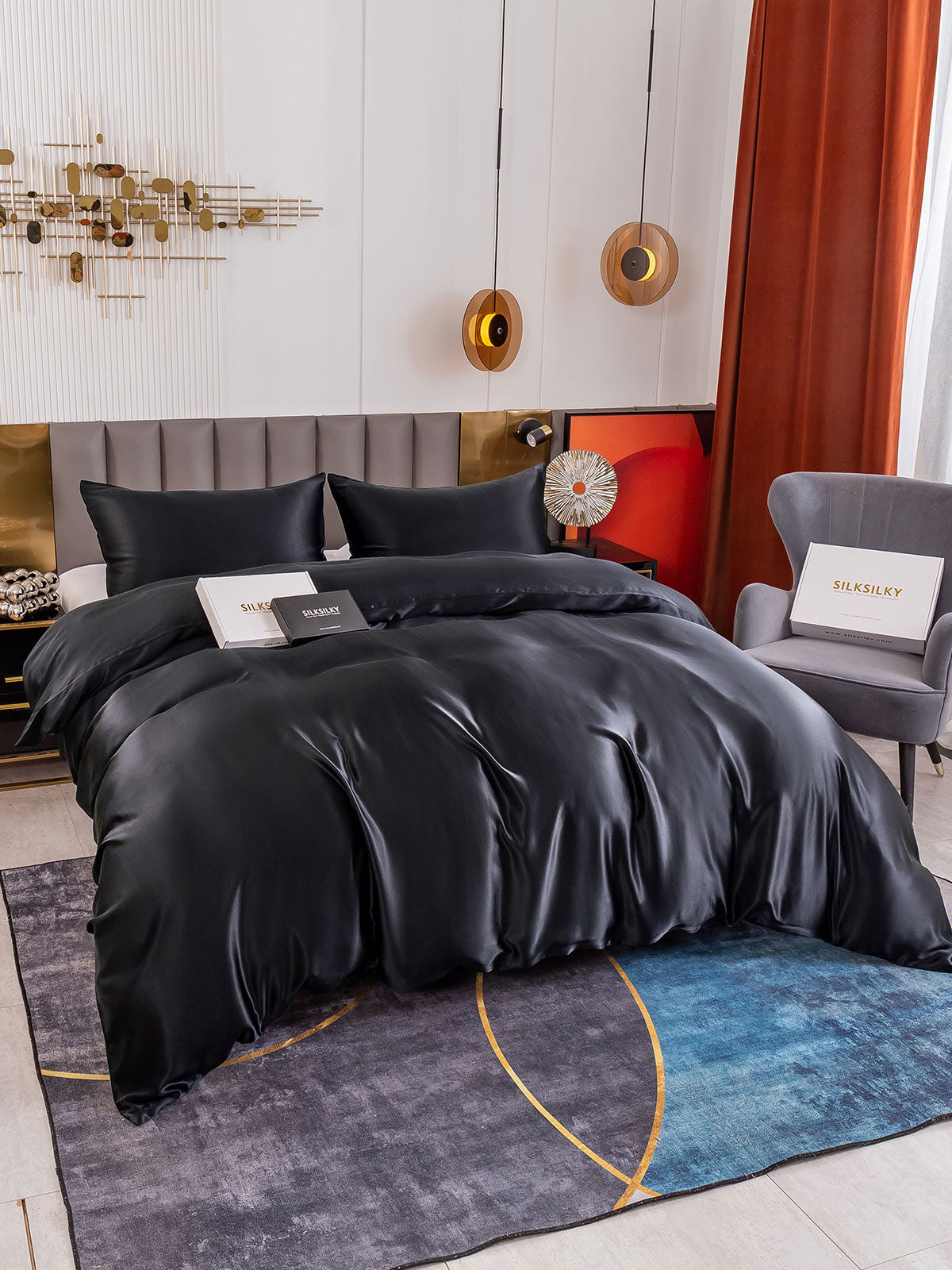 [Musta] SilkSilky-FI 19Momme Bedding Set 005