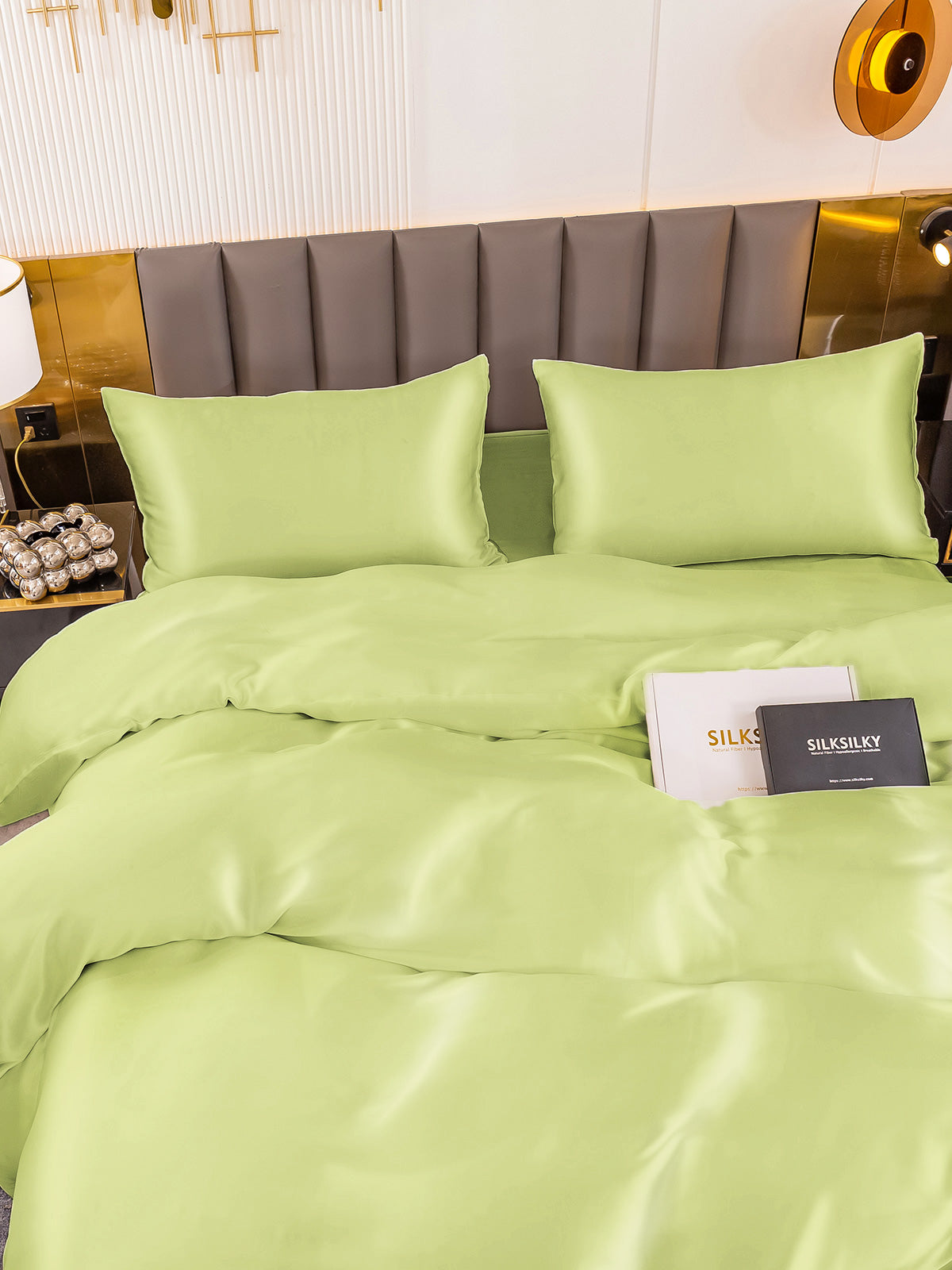 [Mintunvihreä] SilkSilky-FI 19Momme Bedding Set 003