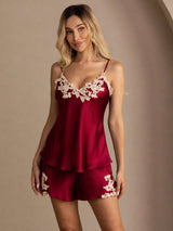 [Viini] SilkSilky-FI Spaghetti Strap V Neck Camisole Setti 001