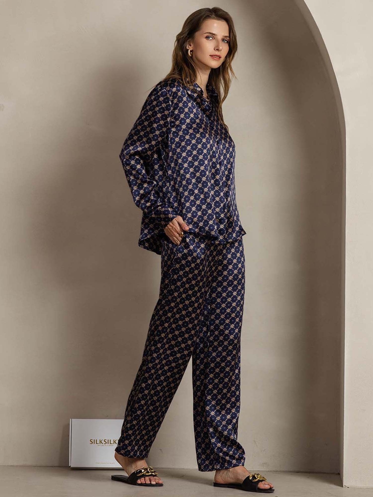 [Laivasto Ketju] SilkSilky-FI 19Momme Womens Outfit Sets 004