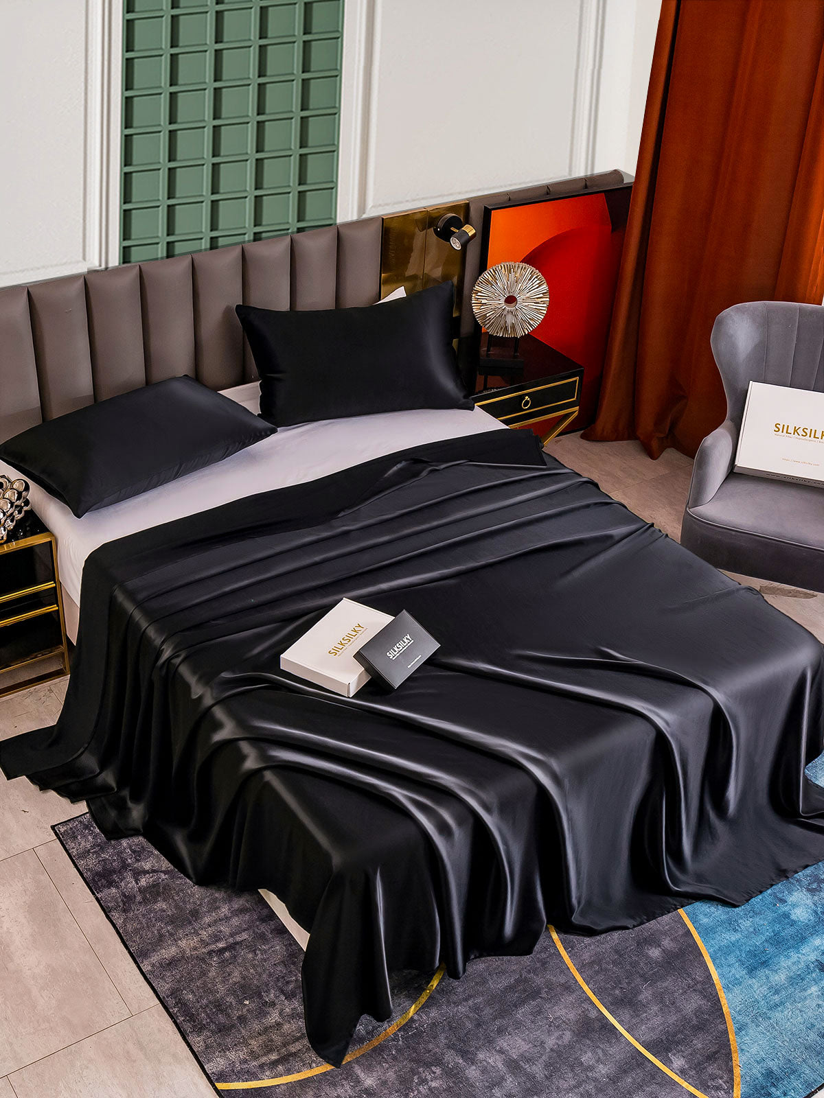 [Musta] SilkSilky-FI 25Momme Bedding Set 002