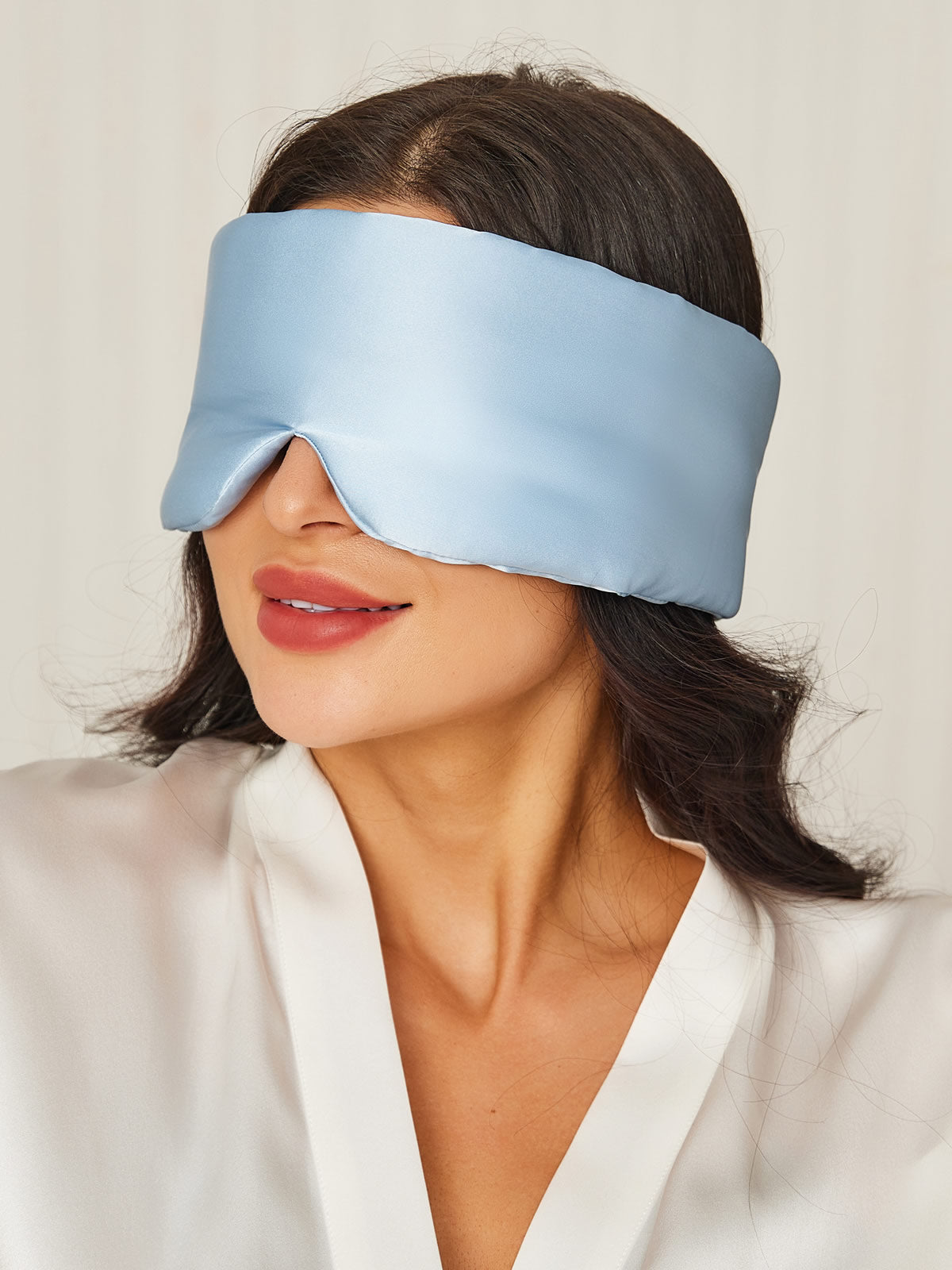 [Vaaleansininen] SilkSilky-FI 19Momme Eye Mask 001