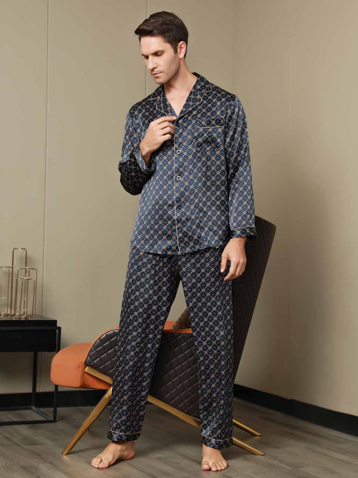 [Laivasto Ketju] SilkSilky-FI Mens Pajamas 007