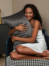[Tumman Harmaa] SilkSilky-FI 30Momme Pure Silk Pillowcase 002