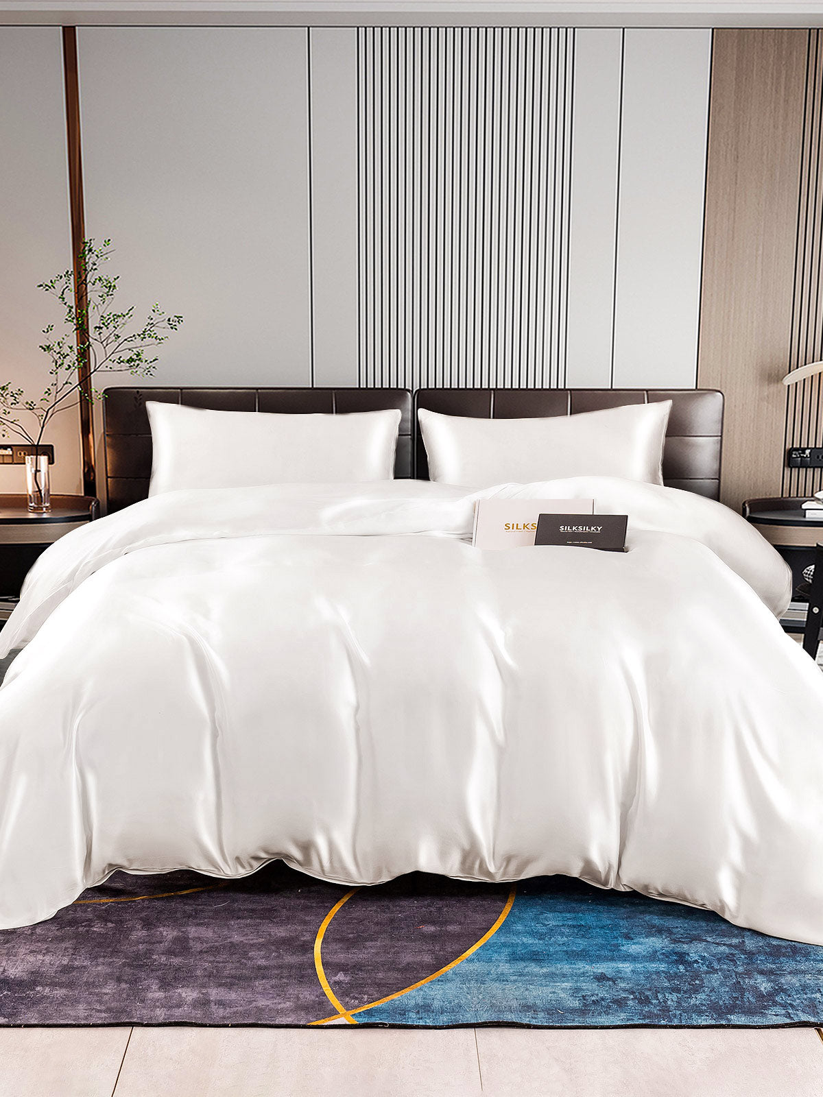 [Valkoinen] SilkSilky-FI 22Momme Bedding Set 001