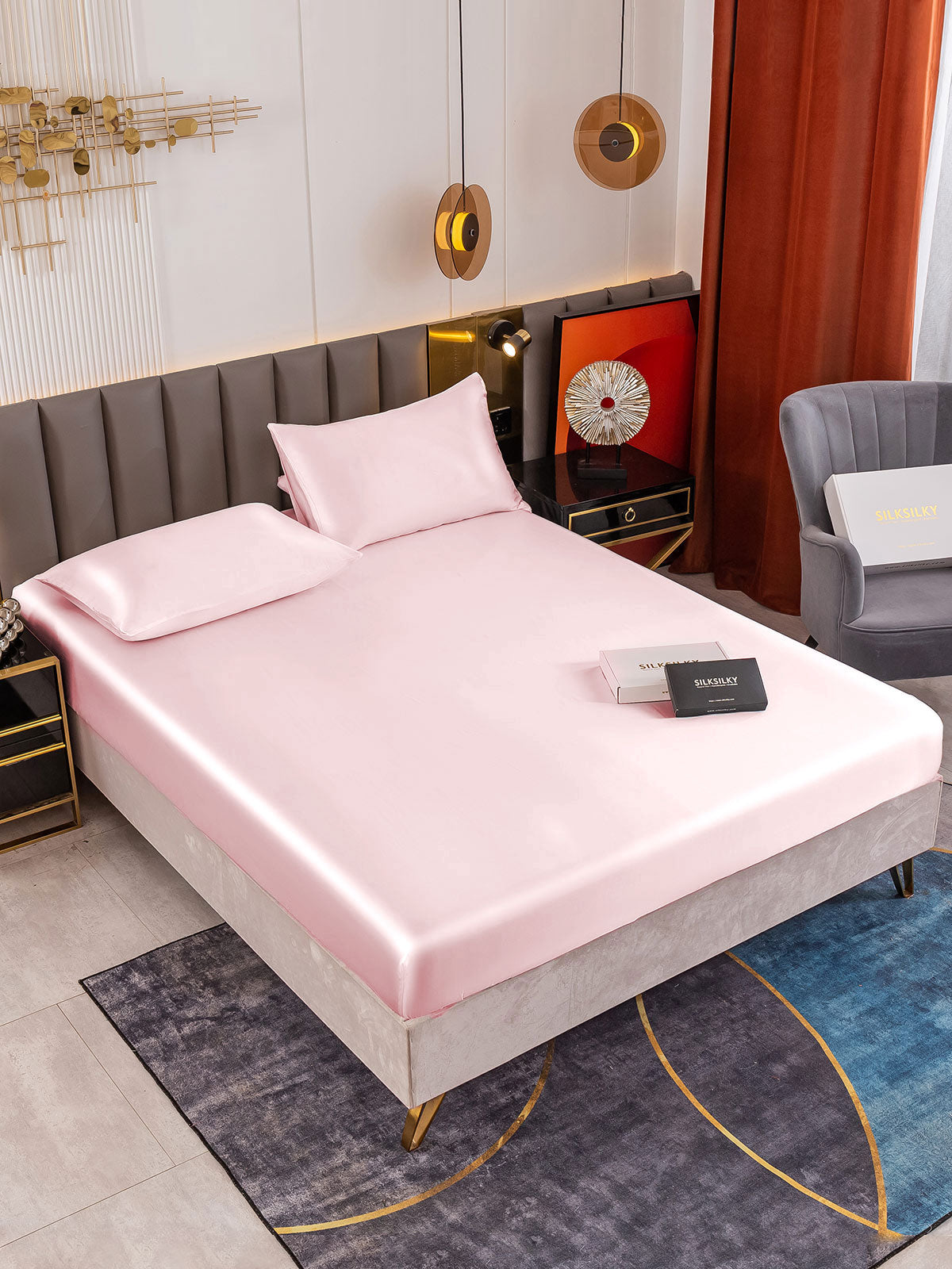 [Pinkki] SilkSilky-FI 19Momme Bedding Set 001