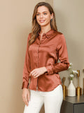 SilkSilky-FI Womens Shirt Kahvi 001