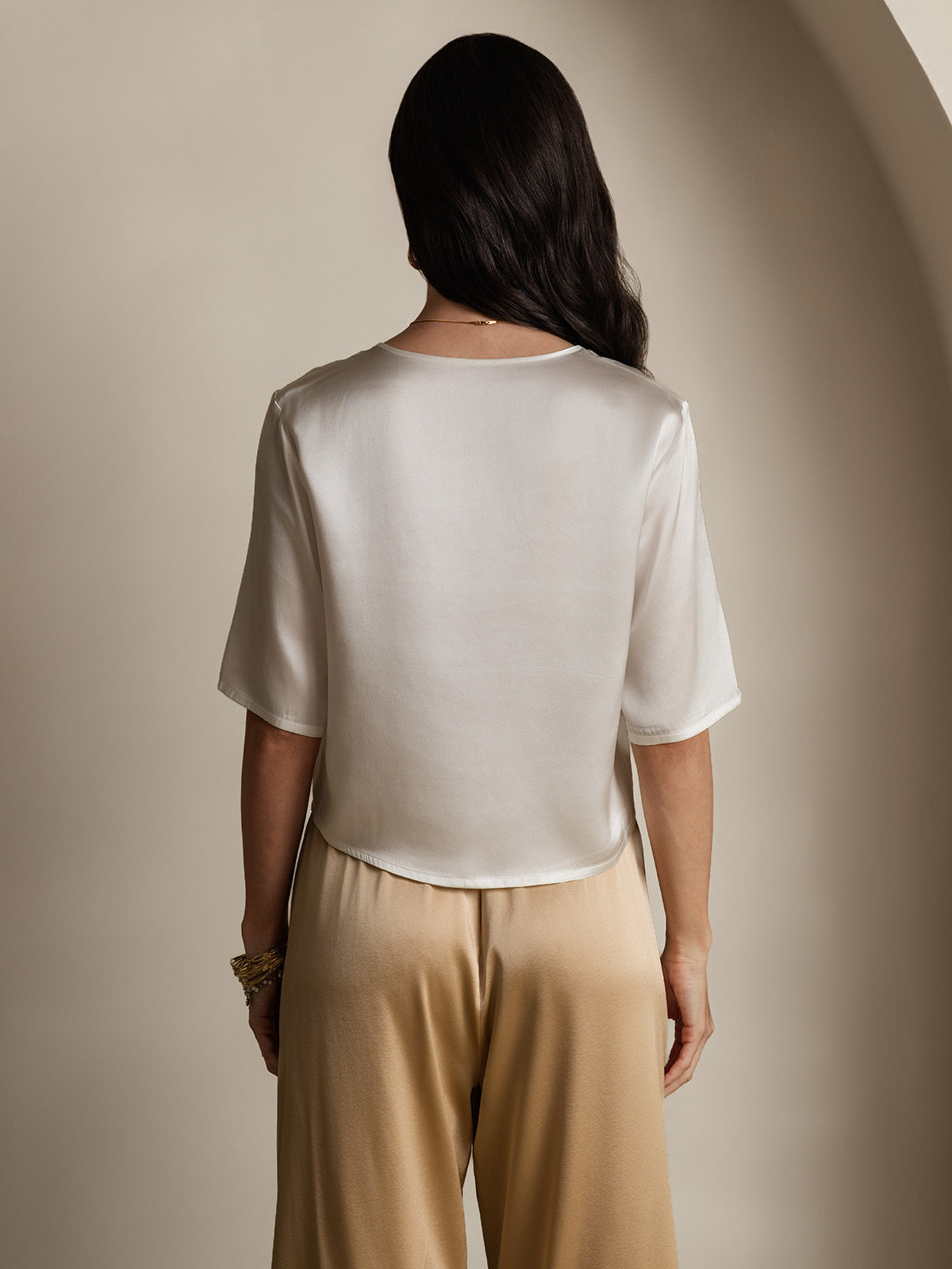 [Valkoinen] SilkSilky-FI Womens T-Shirt 002