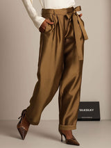 [Pronssi] SilkSilky-FI 32Momme Silk-Wool Blend Womens Pants 006