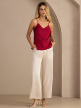 [Viini] SilkSilky-FI Spaghetti Strap V Neck Camisole Top 006