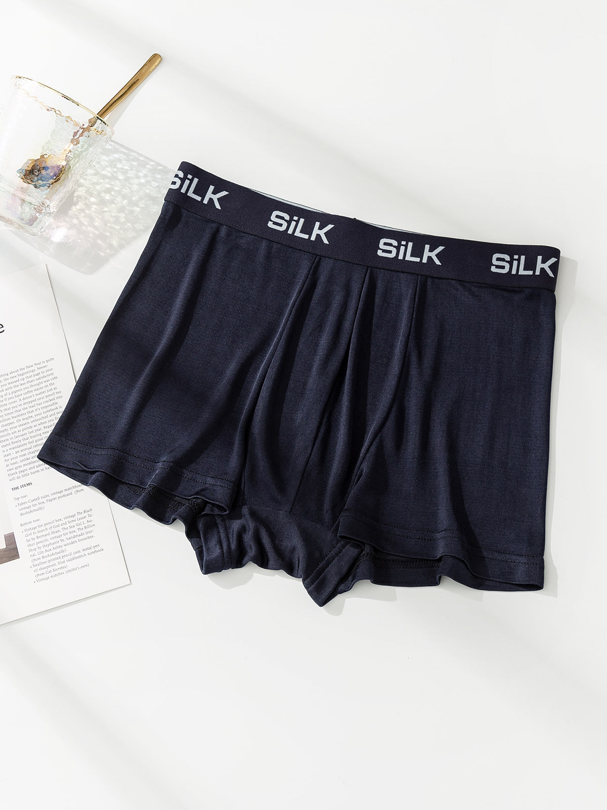 [Tummansininen] SilkSilky-FI Mens Underwear 005