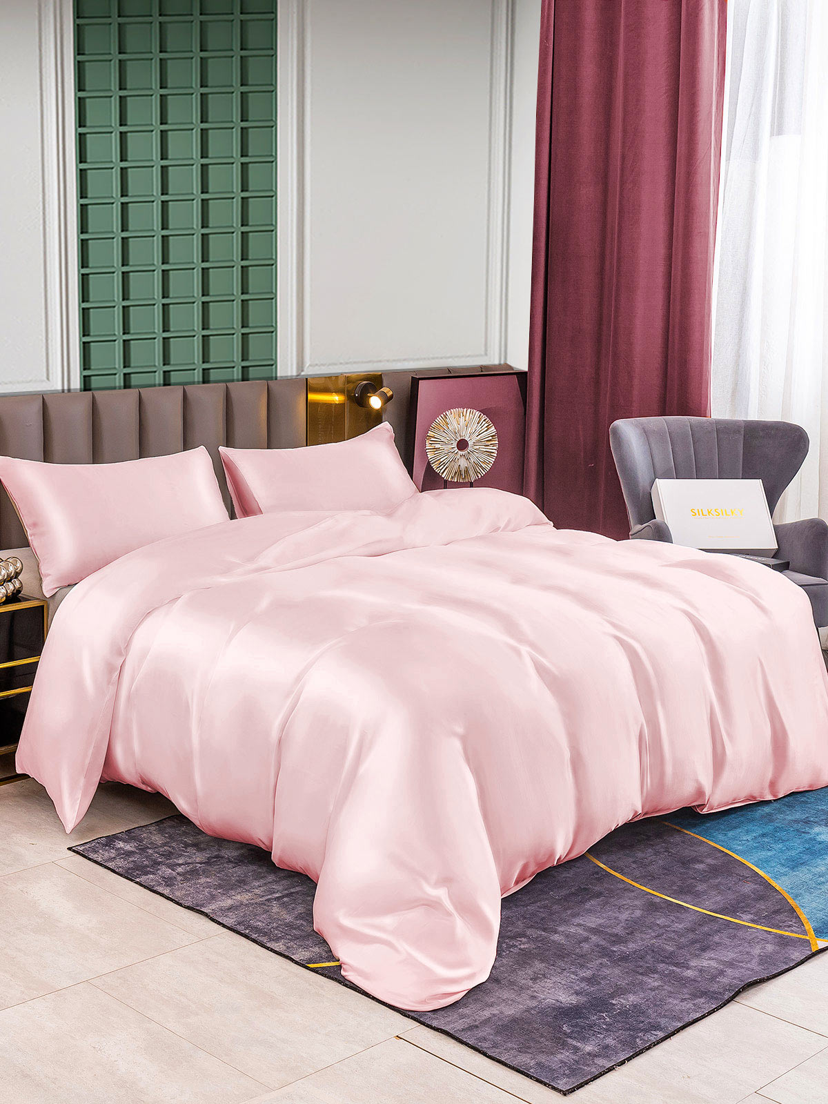 [Pinkki] SilkSilky-FI 25Momme Bedding Set 001