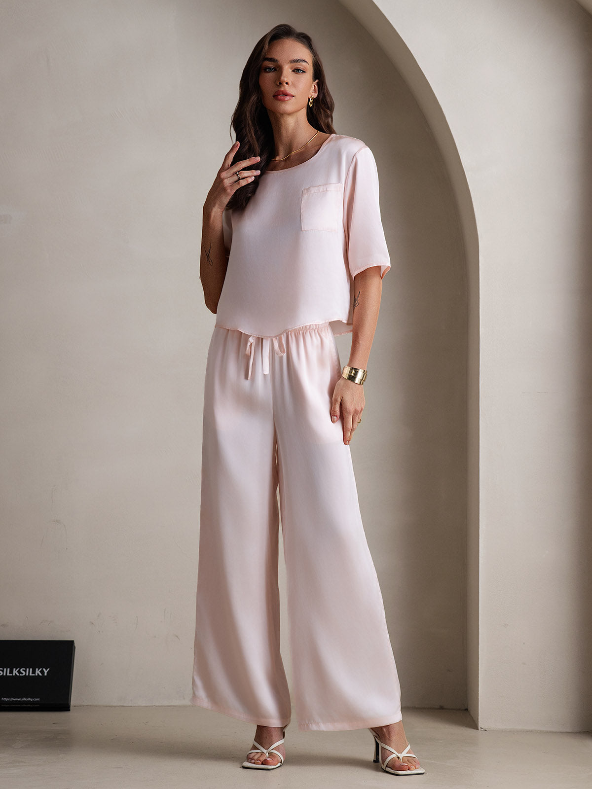 [Pinkki] SilkSilky-FI Womens Pajamas 004