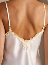 [Pinkki] SilkSilky-FI Spaghetti Strap V Neck Camisole Top 005