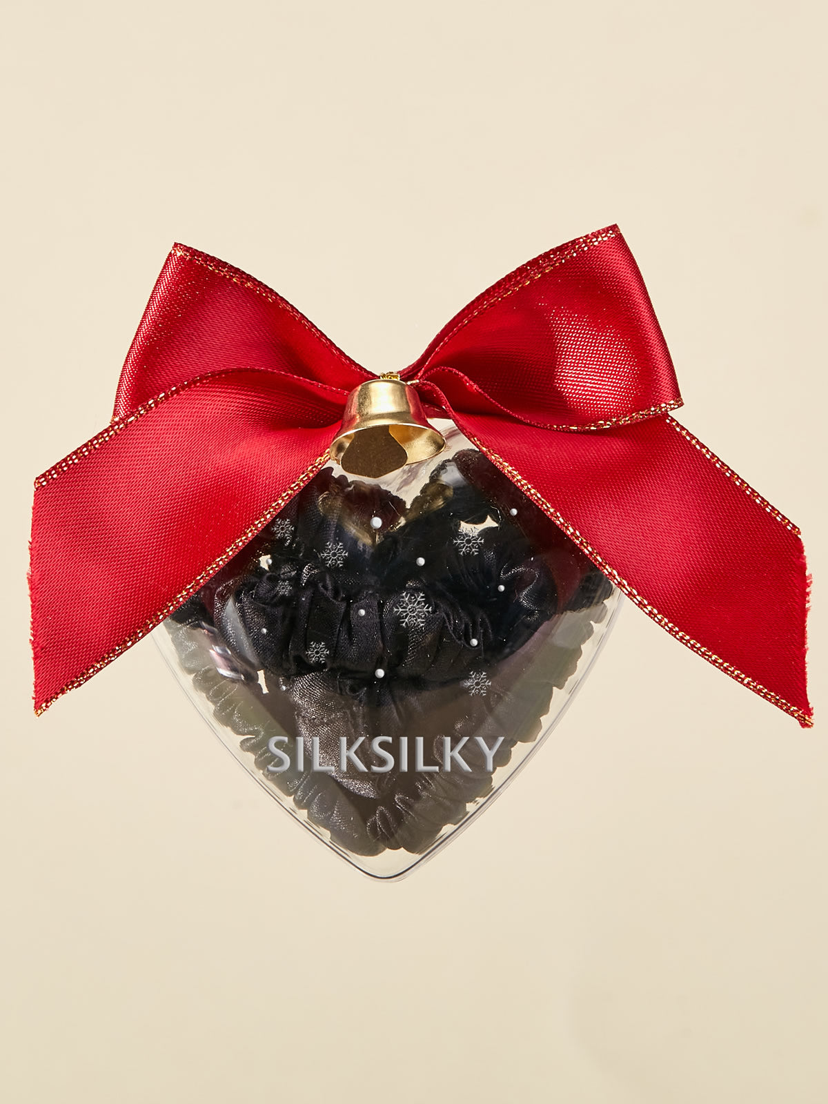 SilkSilky-FI Scrunchie Musta 001