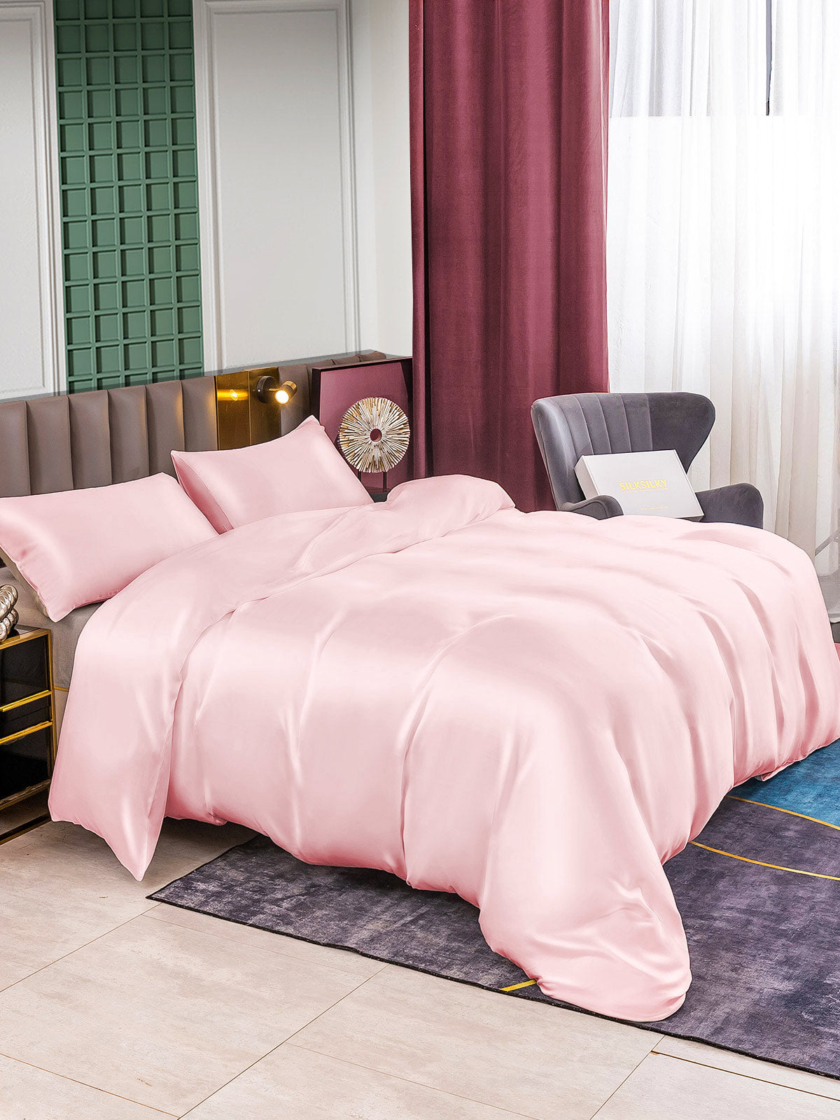 [Pinkki] SilkSilky-FI 25Momme Bedding Set 004