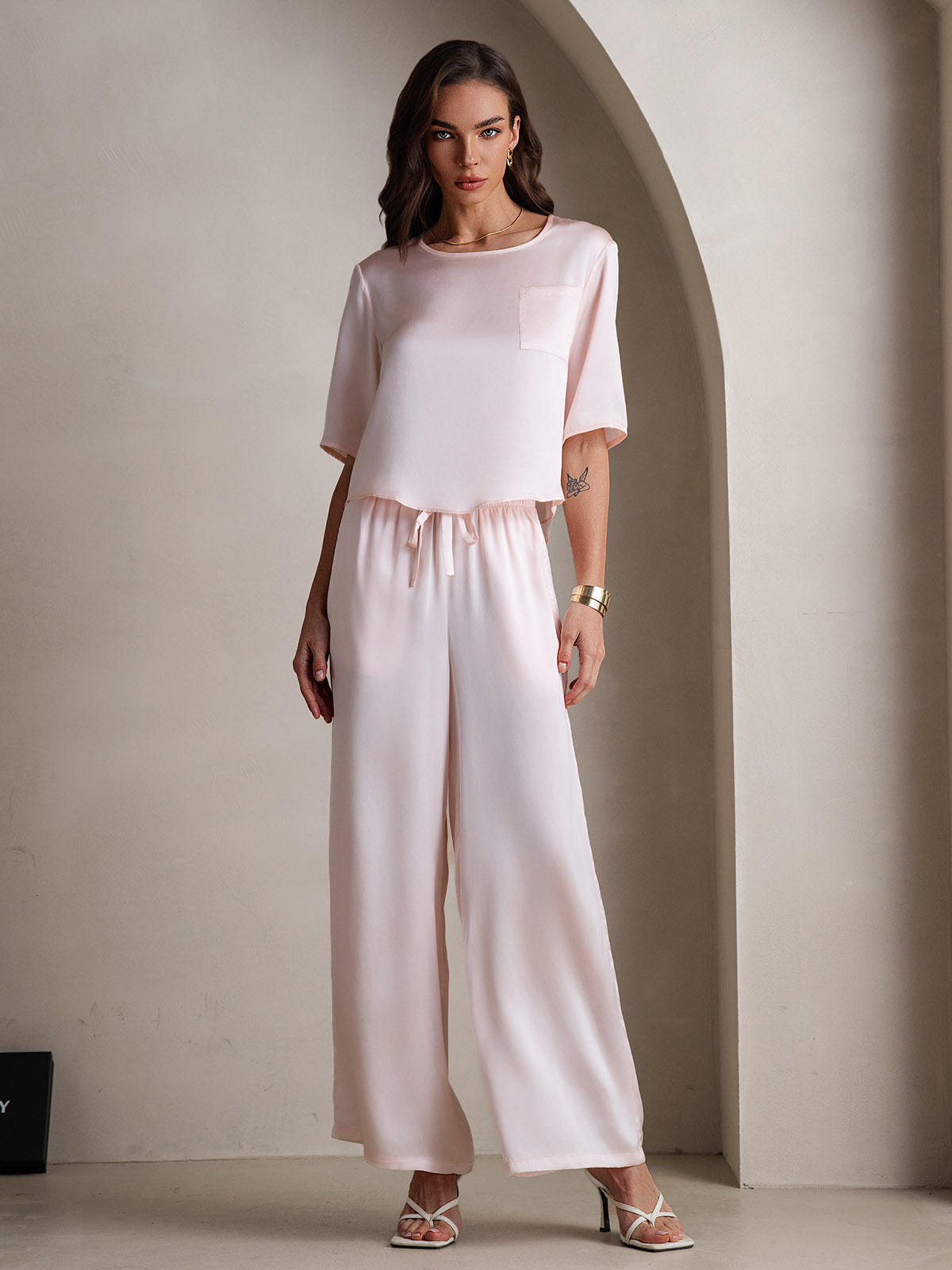 [Pinkki] SilkSilky-FI Womens Pajamas 001,