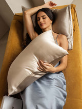 [Beige+Khaki] SilkSilky-FI 19Momme Pure Silk Pillowcase 004