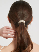 [Beige] SilkSilky-FI Scrunchie 006