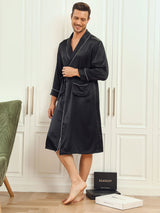 [Musta] SilkSilky-FI 19Momme Mens Robe 004