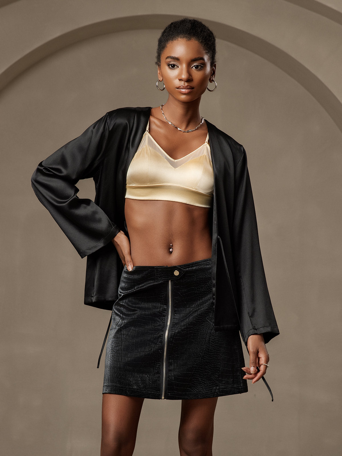 [Musta] SilkSilky-FI 19Momme Womens Outerwear 001