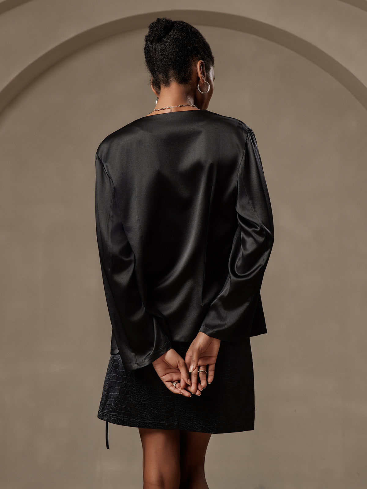 [Musta] SilkSilky-FI 19Momme Womens Outerwear 002