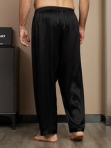[Musta] SilkSilky-FI Men's Sleep Shorts 002