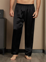 [Musta] SilkSilky-FI Men's Sleep Shorts 003