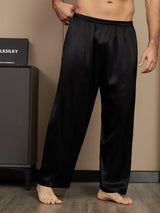 [Musta] SilkSilky-FI Men's Sleep Shorts 004