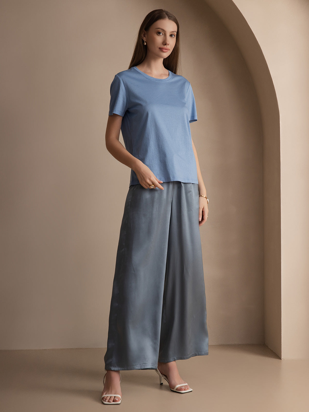 [Sininen] SilkSilky-FI Womens T-Shirt 003