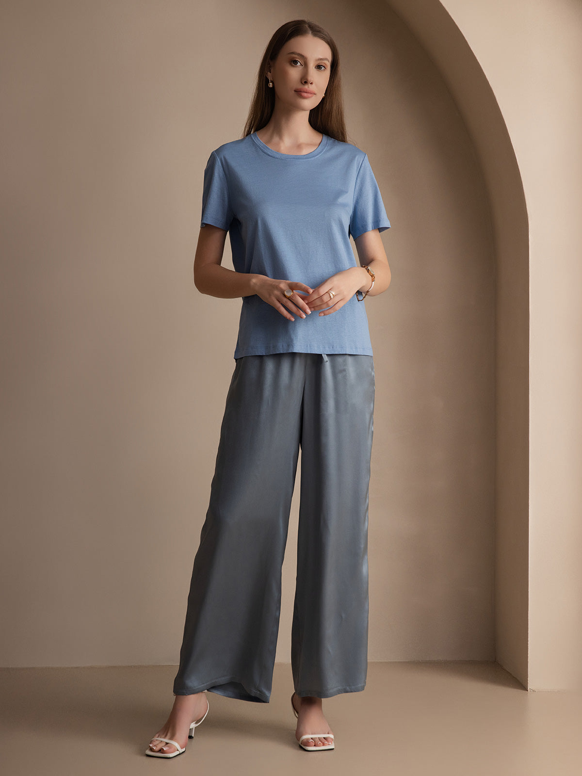 [Sininen] SilkSilky-FI Womens T-Shirt 004