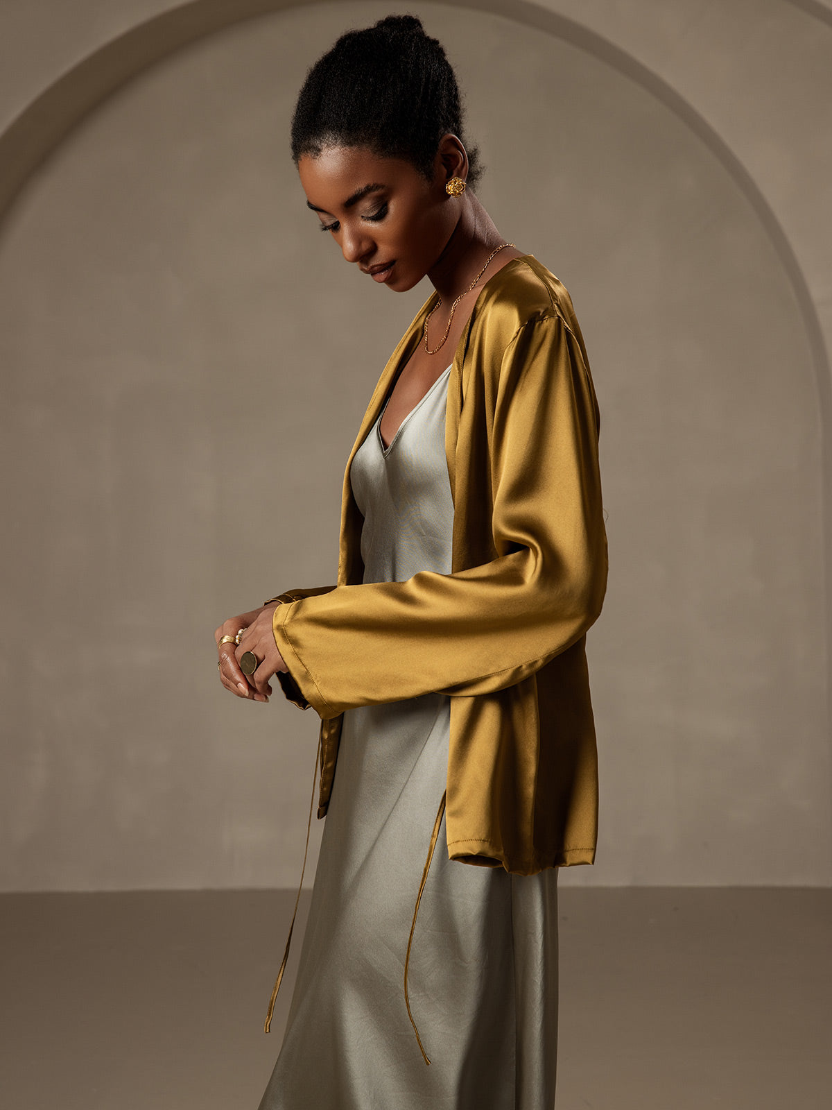 [Ruskea] SilkSilky-FI 19Momme Womens Outerwear 001