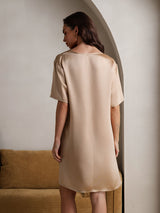 [Samppanja] SilkSilky-FI Half Sleeve V Neck Yöpaita 002