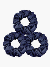 [Tummansininen] SilkSilky-FI Scrunchie 002