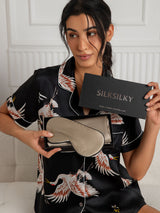 [Khaki] SilkSilky-FI 19Momme Pure Silk Pillowcase Set 001