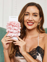 [Vaalea Pinkki] SilkSilky-FI Scrunchie 002