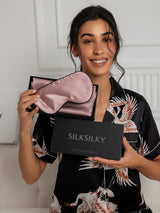 [Vaalean Mauve] SilkSilky-FI 19Momme Pure Silk Pillowcase Set 001