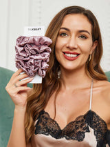 [Vaalean Mauve] SilkSilky-FI Scrunchie 001
