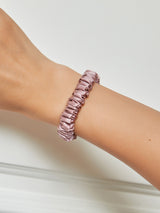 [Vaalean Mauve] SilkSilky-FI Scrunchie 001
