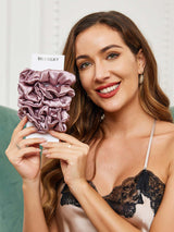 [Vaalean Mauve] SilkSilky-FI Scrunchie 002