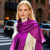 [Violetti] SilkSilky-FI Huivi 002