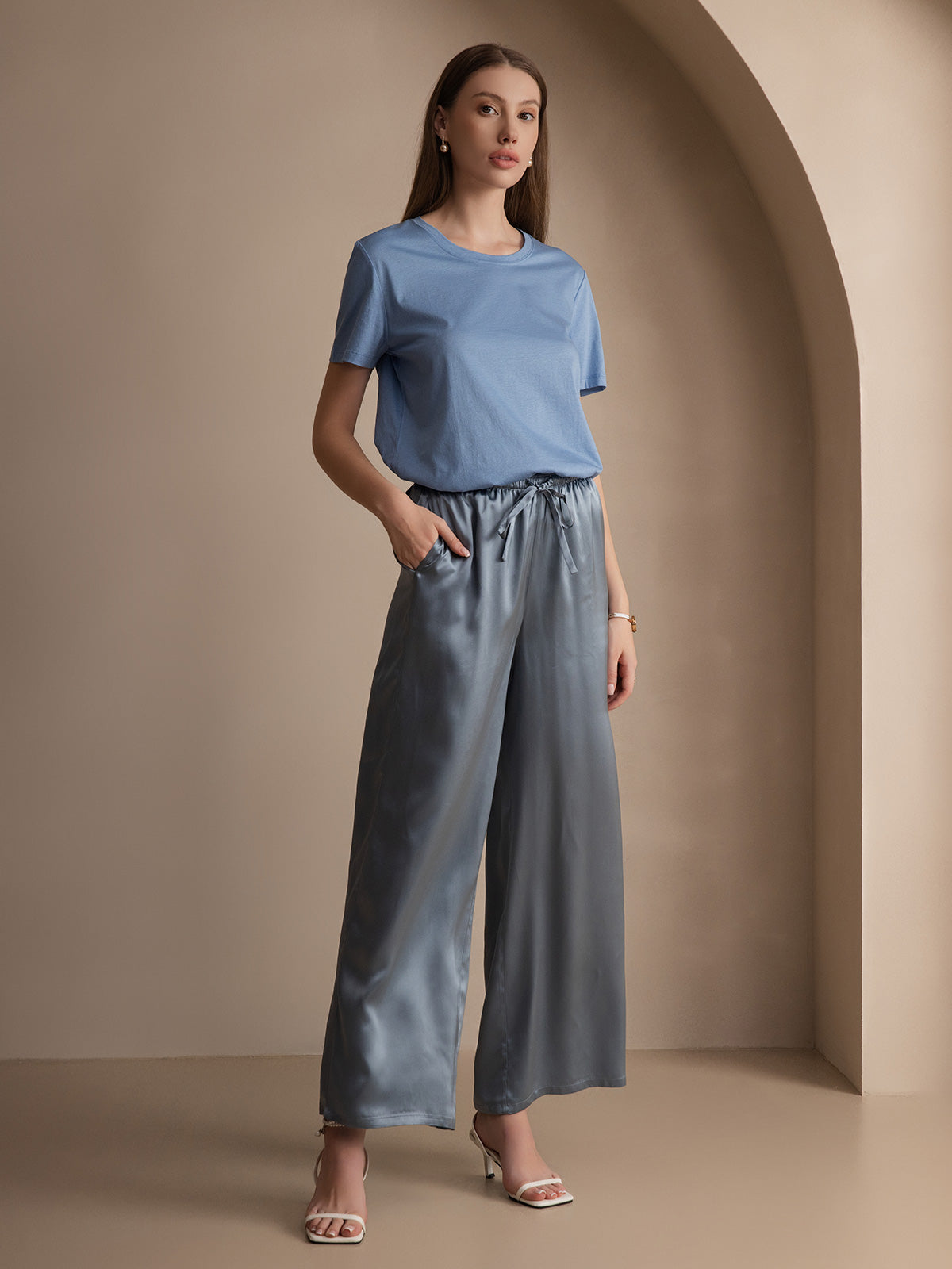 [Sininen] SilkSilky-FI Womens T-Shirt 006