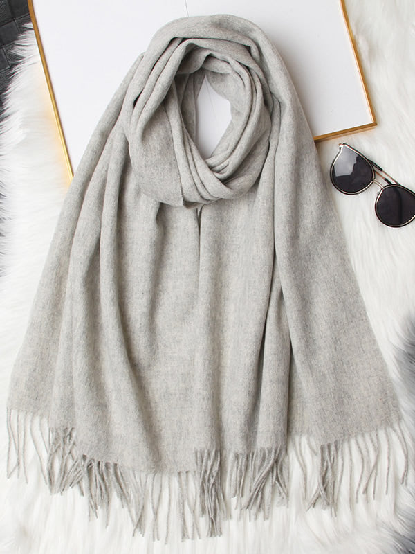 [Vaalean Harmaa] SilkSilky-FI Scarf 005